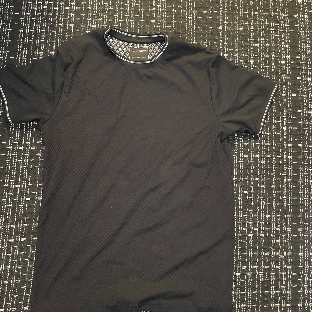 Denim & Flower Black Short Sleeve Tee